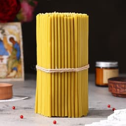 Свечи церковные №80, упаковка 1 кг, парафин и воск