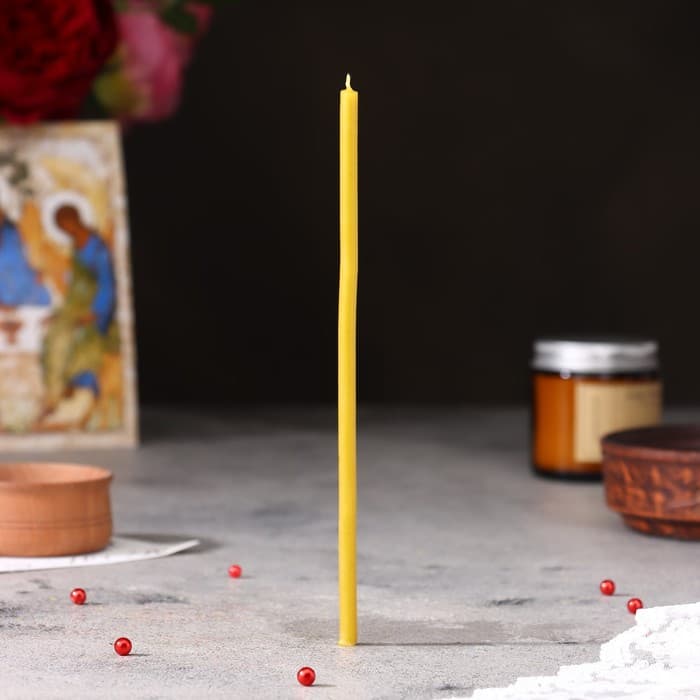 Свечи церковные №80, упаковка 1 кг, парафин и воск