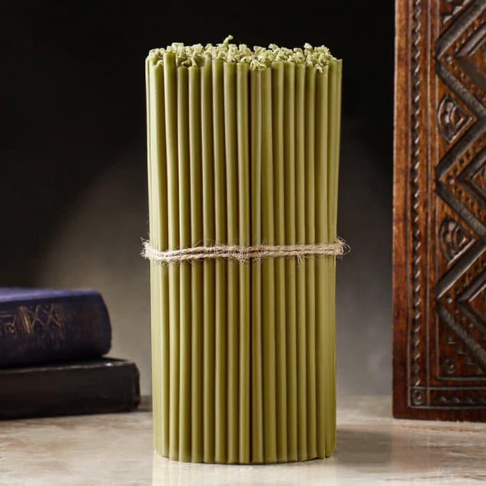 Свечи церковные №80, упаковка 1 кг, парафин и воск