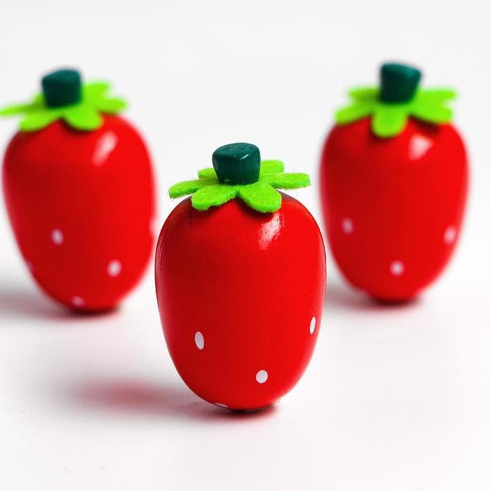 Счётный набор «Клубничка», 12 ягод: 3×2 см