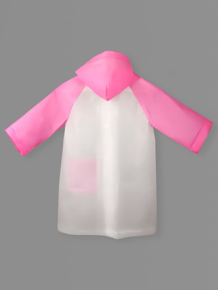 Дождевик детский «Гуляем под дождём», рост 110-122 см, розовый