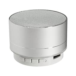 Портативная колонка Luazon LAB-05, 3 Вт, 520 мАч, Bluetooth, USB, microSD, microUSB, серебристый
