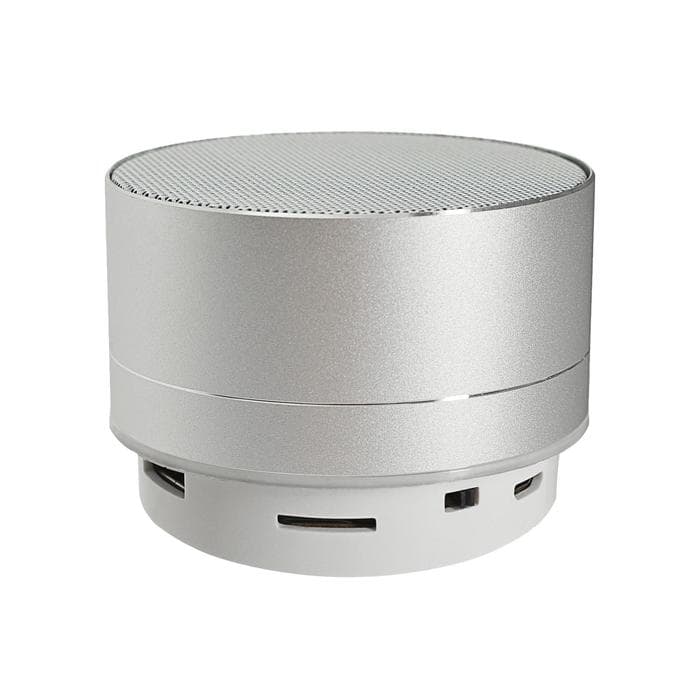 Портативная колонка Luazon LAB-05, 3 Вт, 520 мАч, Bluetooth, USB, microSD, microUSB, серебристый