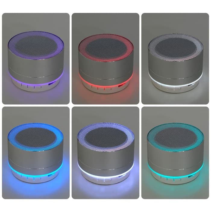 Портативная колонка Luazon LAB-05, 3 Вт, 520 мАч, Bluetooth, USB, microSD, microUSB, серебристый