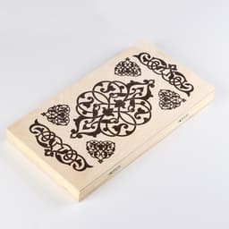 Настольная игра нарды с шашками TAKE IT EASY «Узор», деревянные большие, 40×40 см