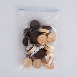 Шашки деревянные, настольная игра, 24 шт., d=2.8 см, фишки без доски