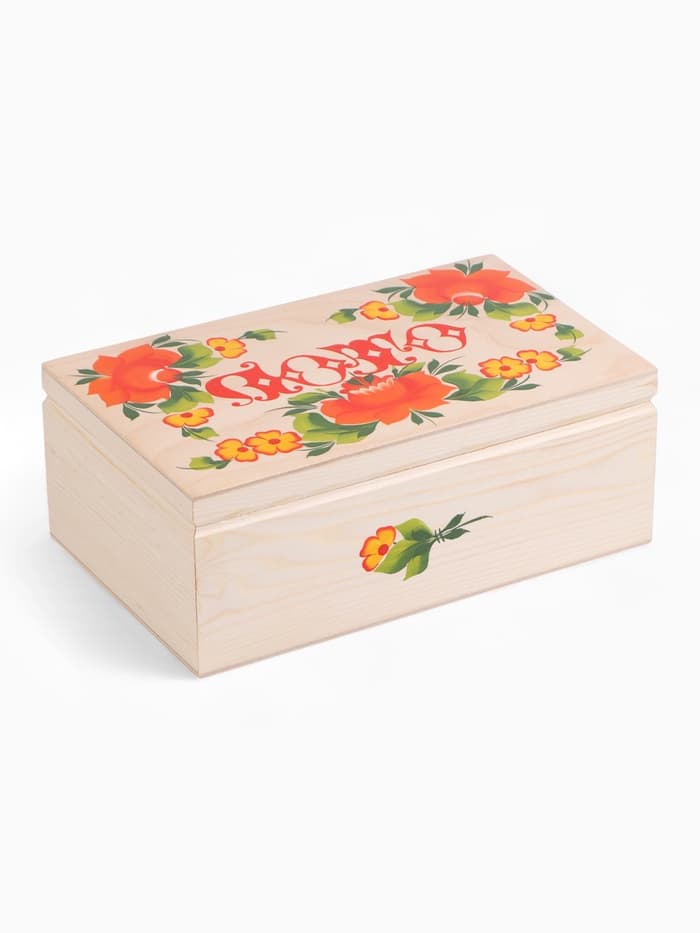 Русское лото «Роспись», деревянное, в подарочной шкатулке