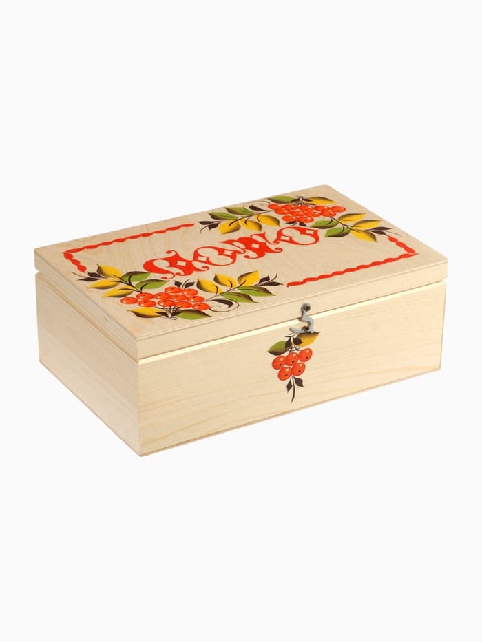 Русское лото «Роспись», деревянное, в подарочной шкатулке