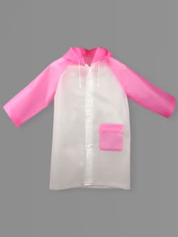 Дождевик детский «Гуляем под дождём», размер L, розовый