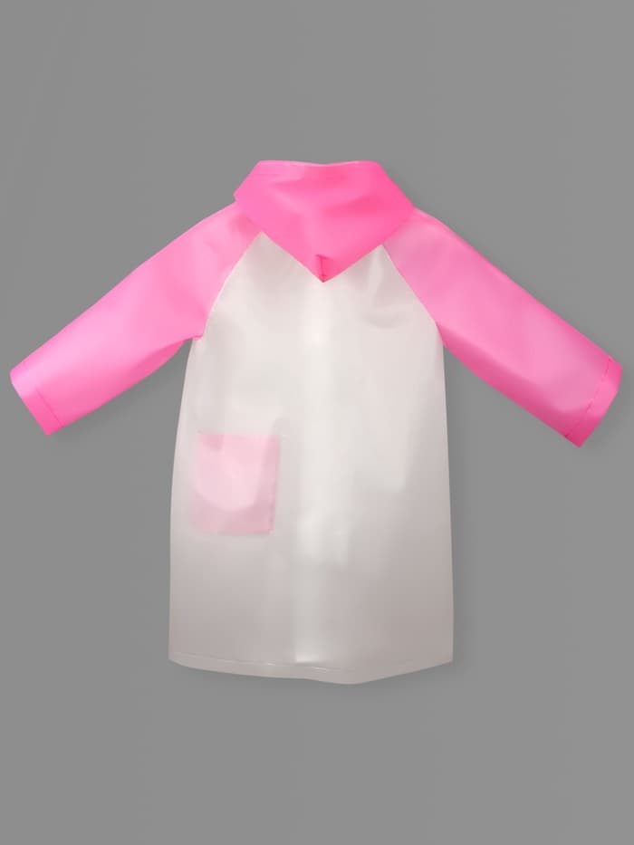 Дождевик детский «Гуляем под дождём», размер L, розовый