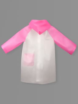 Дождевик детский «Гуляем под дождём», размер L, розовый