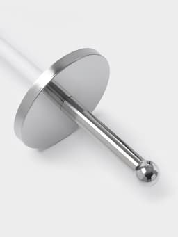 Ёршик для унитаза с подставкой «Звёзды», 9×10×40 см, хром