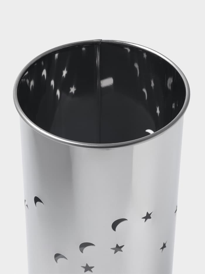 Ёршик для унитаза с подставкой «Звёзды», 9×10×40 см, хром