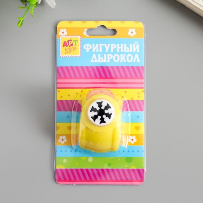 Дырокол фигурный «Снежинка», d=1.5 см, 3.5×4×4 см МИКС