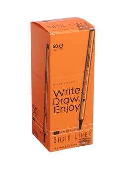 Ручка капиллярная BrunoVisconti. Basic FINELINER, чёрный стержень, узел 0.4 мм