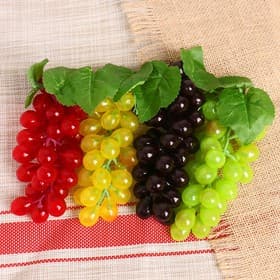 Муляж «Виноград глянец», 36 ягод, 14 см, МИКС