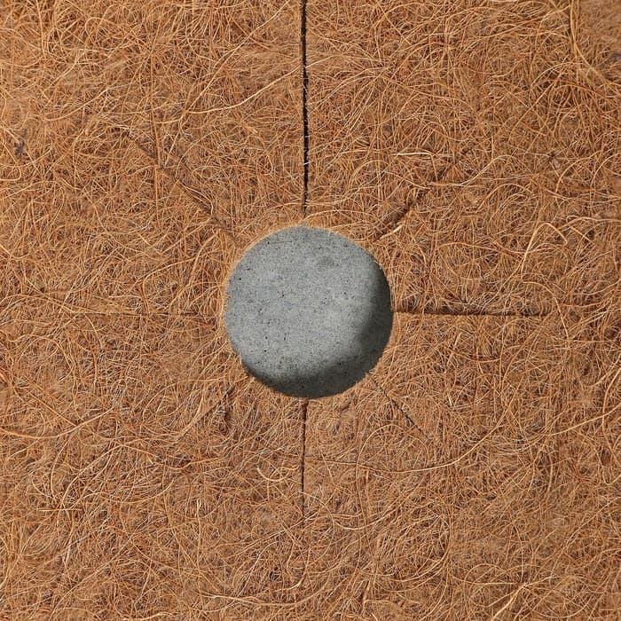 Круг приствольный, d=0.4 м, из кокосового полотна, набор 5 шт., «Мульчаграм»