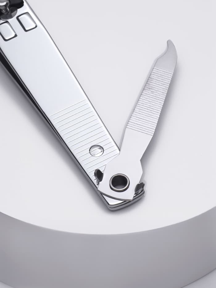 Кусачки - книпсер педикюрные, с пилкой, 8 см, МИКС