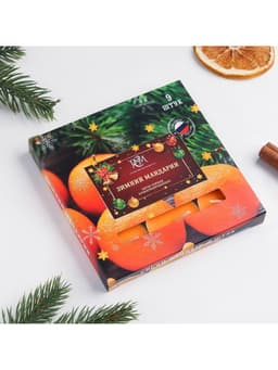 Свечи ароматические чайные «Зимний мандарин», 10 г, 9 шт.