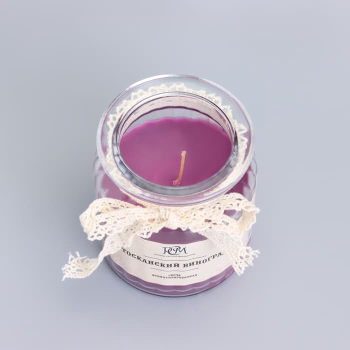 Ароматическая свеча в банке «Тосканский виноград», 180 г, время горения 45 ч