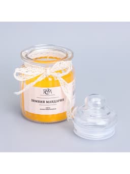 Ароматическая свеча в банке «Зимний мандарин» 180 г, время горения 45 ч