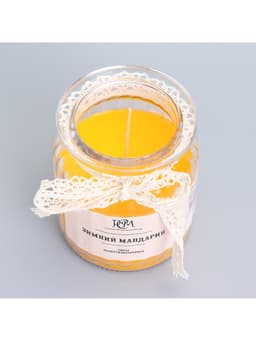 Ароматическая свеча в банке «Зимний мандарин» 180 г, время горения 45 ч