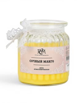 Ароматическая свеча в банке «Сочный манго», 180 г, время горения 45 ч