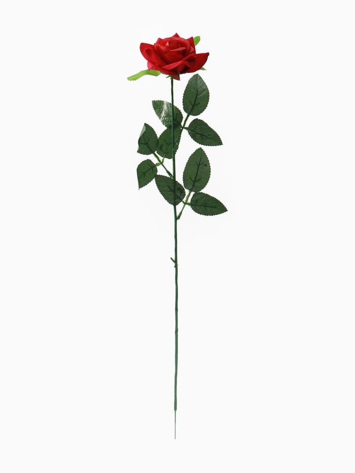 Цветы искусственные «Роза», h=56 см, d=8.5 см, красные