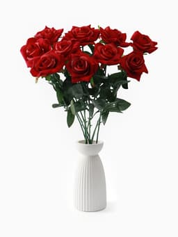 Цветы искусственные «Роза», h=56 см, d=8.5 см, красные