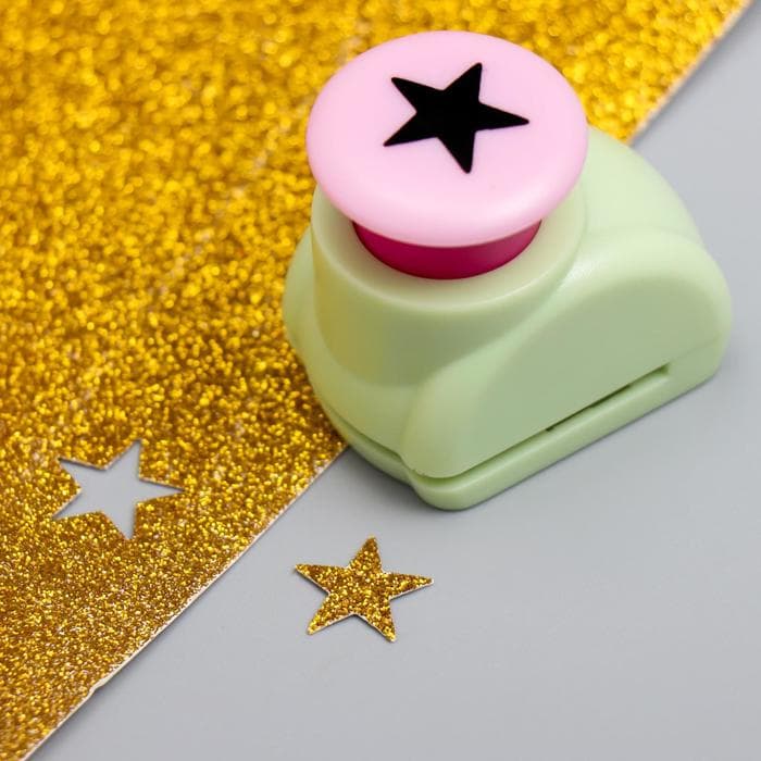 Набор фигурных дыроколов в сундучке (набор 8 шт.), 17×19×4.5 см, МИКС