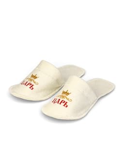 Тапочки для бани и сауны «Царь», войлок