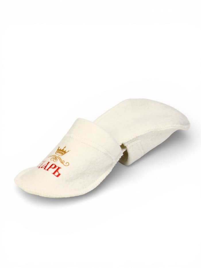 Тапочки для бани и сауны «Царь», войлок