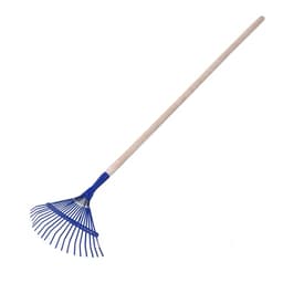 Грабли веерные, пластинчатые, 20 зубцов, металл, деревянный черенок