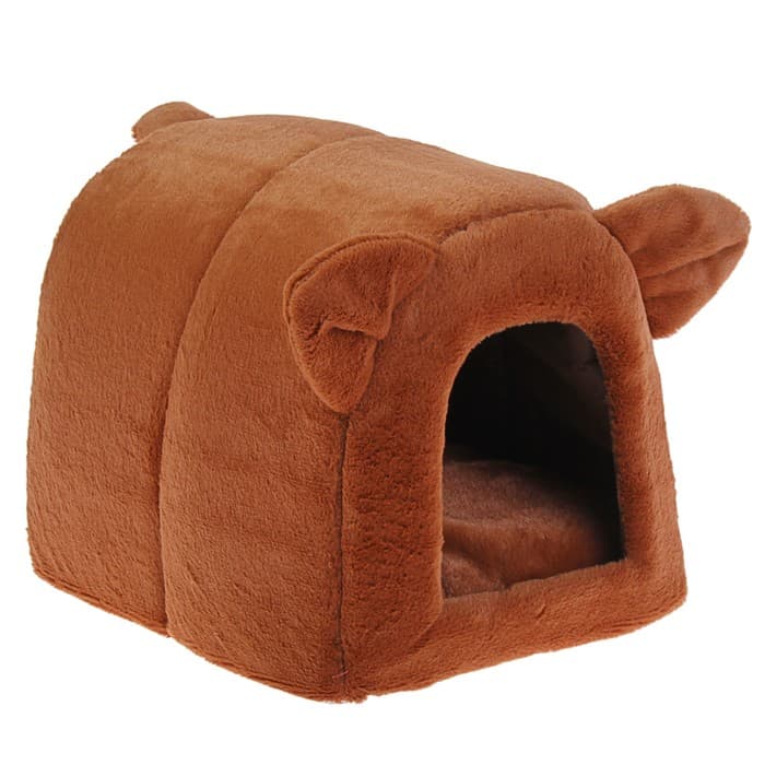 Домик для животных «Норка», 28×28×35 см, плюш, цвет МИКС