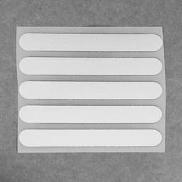 Светоотражающая термонаклейка «Полосы», 12×1.5 см, 5 шт. на листе, серая