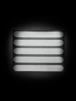 Светоотражающая термонаклейка «Полосы», 12×1.5 см, 5 шт. на листе, серая