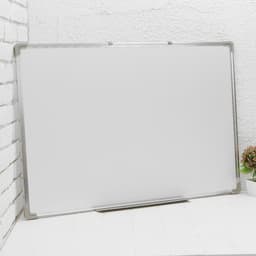 Доска двусторонняя, магнитно-маркерная, 90×60 см, с полочкой, в алюминиевой рамке