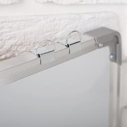 Доска двусторонняя, магнитно-маркерная, 90×60 см, с полочкой, в алюминиевой рамке