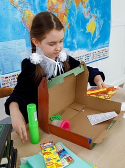 Набор первоклассника, 42 предмета, Calligrata «Классический», в картонной коробке