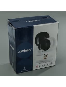 Сервиз столовый Luminarc Carine White&Black, 30 предметов, стеклокерамика, белый, чёрный