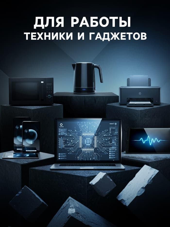 Удлинитель Luazon Lighting, 3 розетки, 7 м, 6 А, 1300 Вт, 3×0.75 мм2, с заземлением, с выключателем, белый