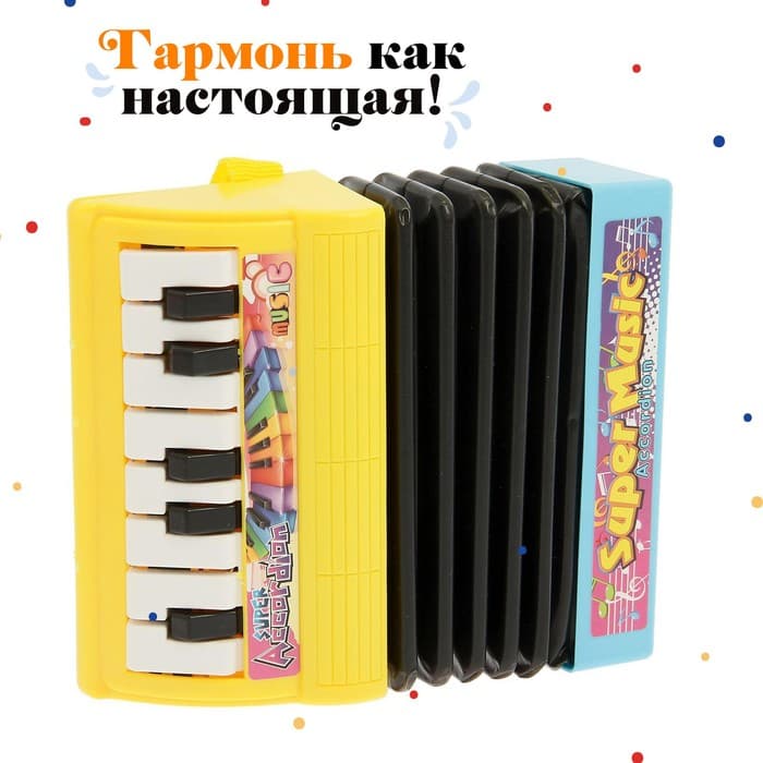 Музыкальная игрушка гармошка «Музыкальный взрыв», МИКС