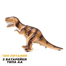 Динозавр «Рекс» работает от батареек, световые и звуковые эффекты, цвета МИКС