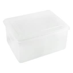 Контейнер для документов Стамм А4, 260×330×160 мм, пластик, прозрачный, вместительный корпус