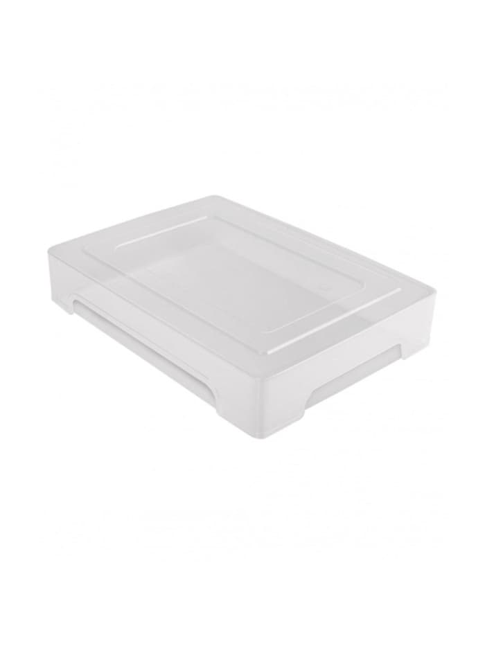 Контейнер для документов Стамм А4, 245×330×63 мм, пластик, прозрачный, прочный, вместительный