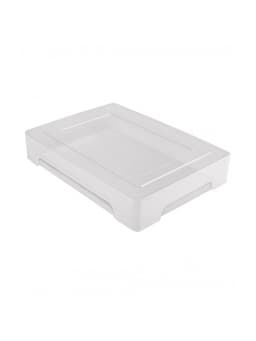 Контейнер для документов Стамм А4, 245×330×63 мм, пластик, прозрачный, прочный, вместительный