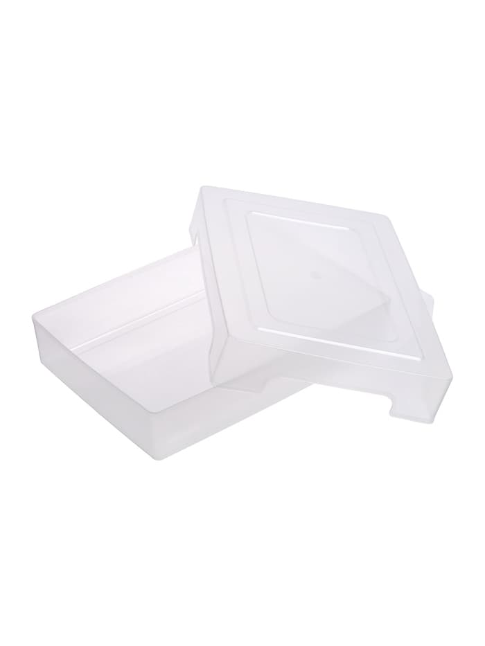 Контейнер для документов Стамм А4, 245×330×63 мм, пластик, прозрачный, прочный, вместительный