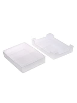 Контейнер для документов Стамм А4, 245×330×63 мм, пластик, прозрачный, прочный, вместительный