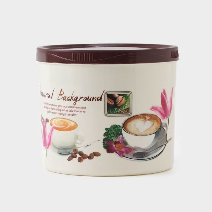 Контейнеры для хранения сыпучих Доляна, набор 6 шт.: 0.15 л, 0.3 л, 0.4 л, 0.5 л, 0.8 л, 1 л, пластик, рисунок МИКС