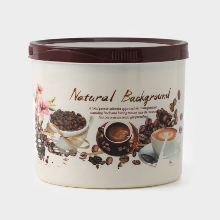 Контейнеры для хранения сыпучих Доляна, набор 6 шт.: 0.15 л, 0.3 л, 0.4 л, 0.5 л, 0.8 л, 1 л, пластик, рисунок МИКС